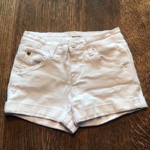 White Hudson jean shorts!